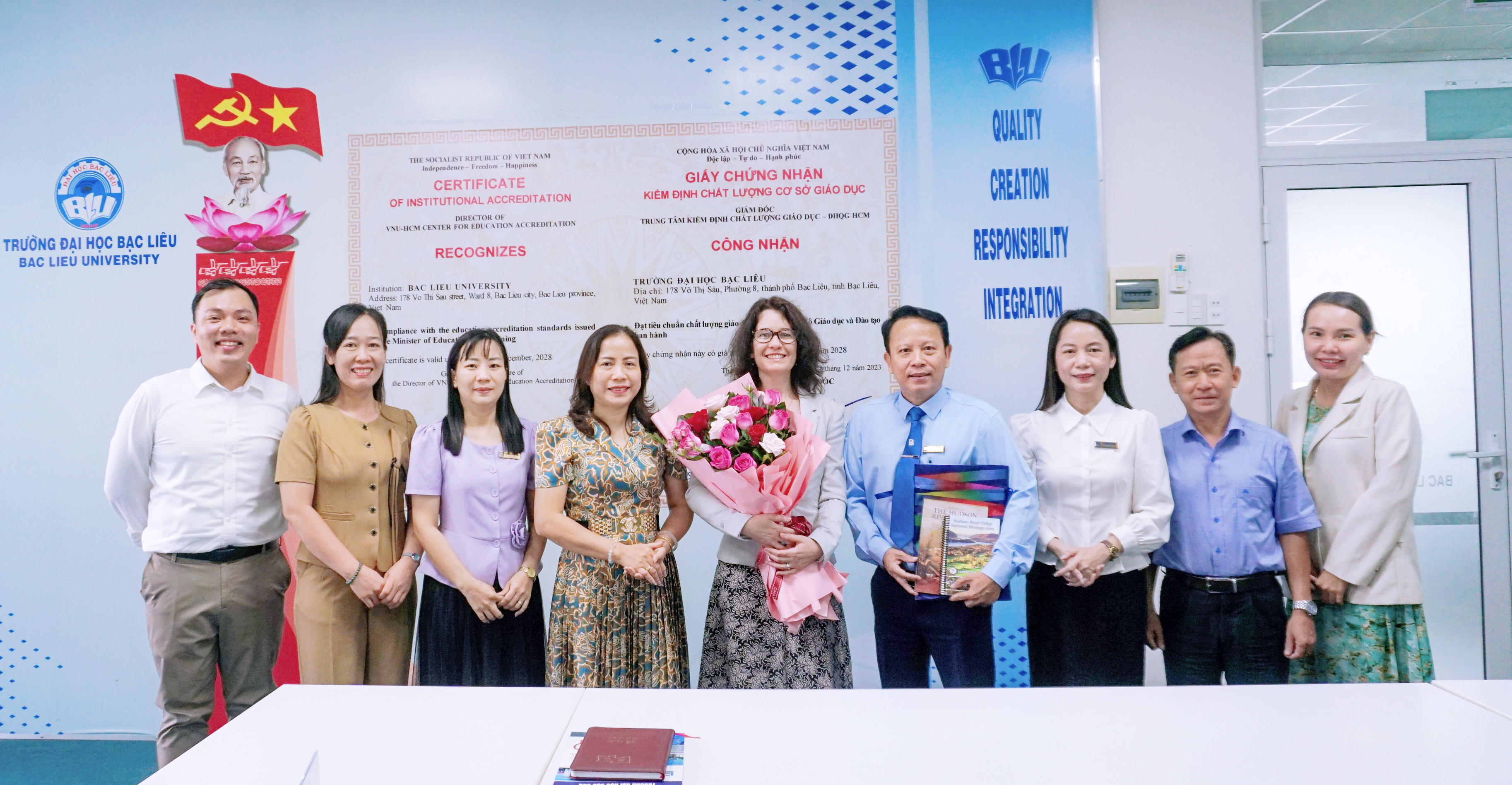 Trường Đại học Bạc Liêu tiếp đón Chuyên gia Fulbright và Dự án “Giao thoa văn hóa Việt - Mỹ”